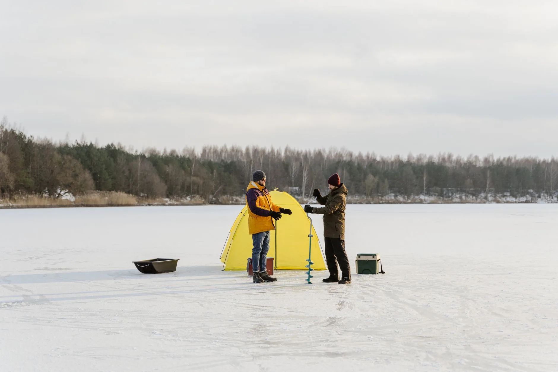 Où pêcher sur glace en Laponie ?